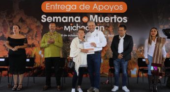 Entrega Bedolla apoyos a los artesanos de 30 comunidades para Semana de Muertos