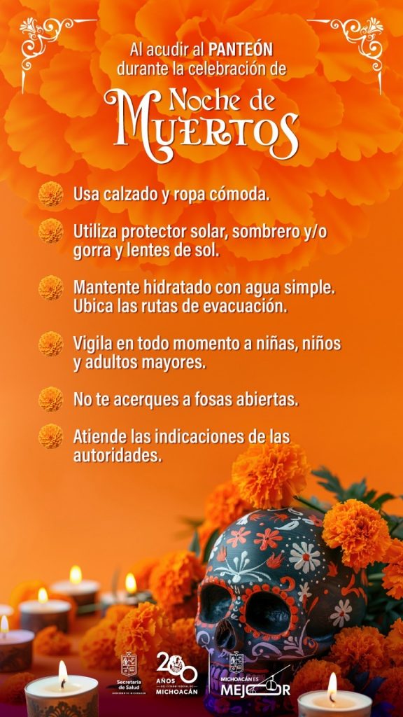 ¿Visitarás panteones en Noche de Muertos? Sigue estas recomendaciones de la SSM 2 1bc9c0e1 8b8d 49b2 b989 7e89f7b24aee
