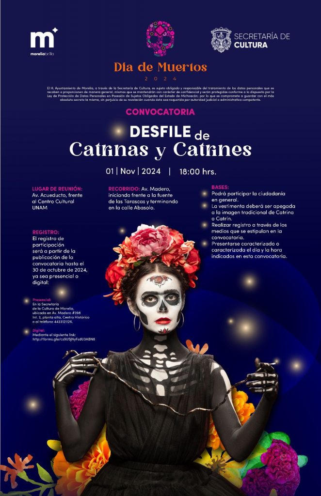 Abre Morelia convocatoria para participar en desfile de catrines 1 23e1d37d 22f3 4afa b725 60740e94c990