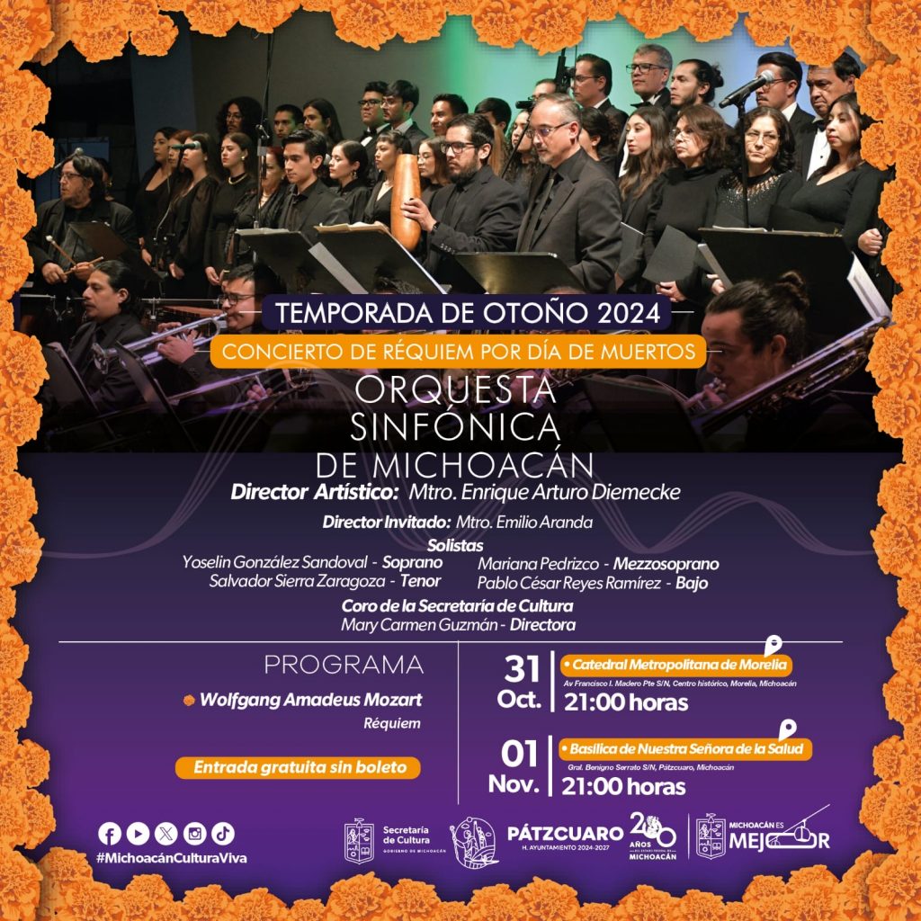 Dará Osidem concierto especial por Noche de Ánimas en Morelia y Pátzcuaro 1 2b51a1a9 43b7 4dc8 bb9f 9e1e5db71eff