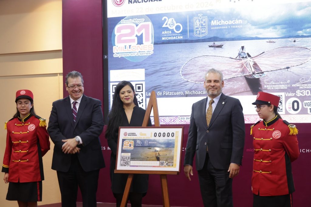 Develan Bedolla y la Lotería Nacional “cachito” conmemorativo por los 200 años de Michoacán 1 43c7d9bf bad2 4399 a95b 275779e92994
