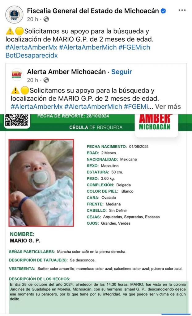 Revolución Social expone falsedad de Alertas Amber por la búsqueda de dos bebés 3 673663c3 2486 44db 8c1f 800c536fe4ff