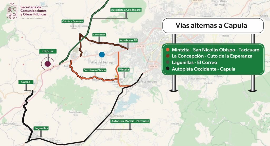 Conoce las rutas alternas para llegar a Capula a la Feria de la Catrina 1 7c089504 24fa 4080 8504 f2eb2a06c972
