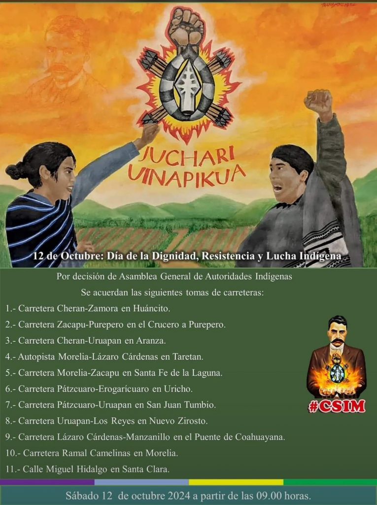 Estos son los bloqueos carreteros que habrá en Michoacán por el CSIM 1 c4954efd e1eb 4972 bf14 fc6d9340a946