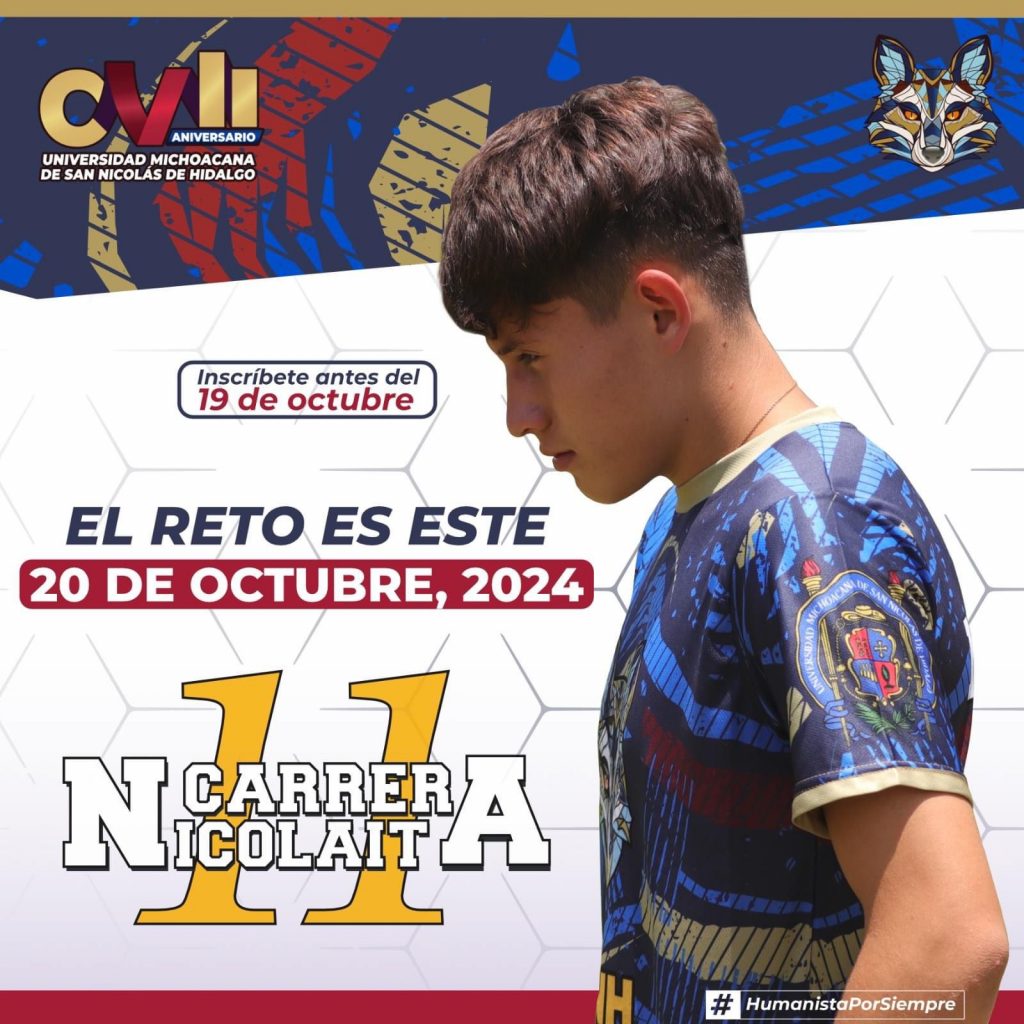 ¿Aún no te inscribes en la 11ª Carrera Atlética Nicolaita? Todavía tienes oportunidad de participar 1 ce48594c 493b 414a 8ca4 647a77da444c