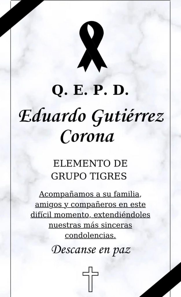 Elemento de la agrupación “Tigre”, fallece tras accidente en Av. Madero 1 860b0c6f b90a 4c96 a386 6f93a4f85ea6