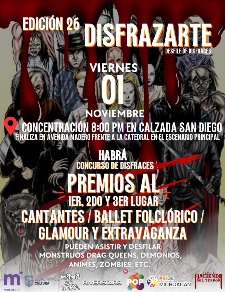 Centro de Morelia se llenará de personajes con el ‘Desfile Disfrazarte’ 1 d9670da7 4d51 4535 b76f bc9db12570bc