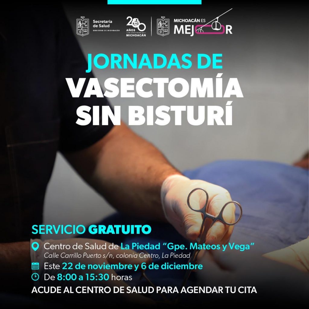 SSM realiza vasectomías gratuitas en La Piedad y Parácuaro 1 e3b51288 ccb3 44fc 9eef bcb417fada66