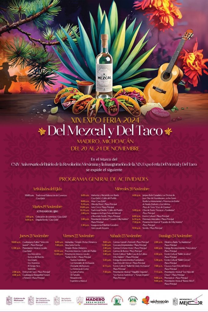 Madero espera más de 35 mil personas en su Expo Feria del Mezcal y del Taco 1 f4ffcbb6 99e5 40f0 99ce 142142c9f3db