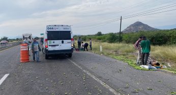 Choque entre dos camionetas, deja 4 cortadores de limón heridos 