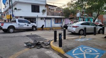 Se registra choque entre camioneta de la FGE y auto en la Félix Ireta de Morelia 