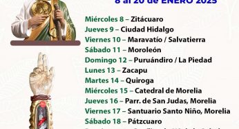 Reliquias de San Judas Tadeo llegarán a Michoacán; será en el 2025