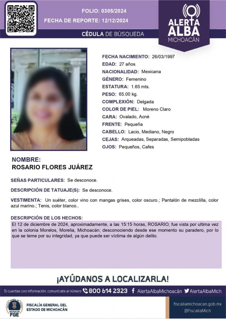 Rosario, joven reportada como desaparecida es hallada ahogada en la Presa de Cointzio 1 fbdfdb75 2bab 497b b62f 3e5df0ae5e9b