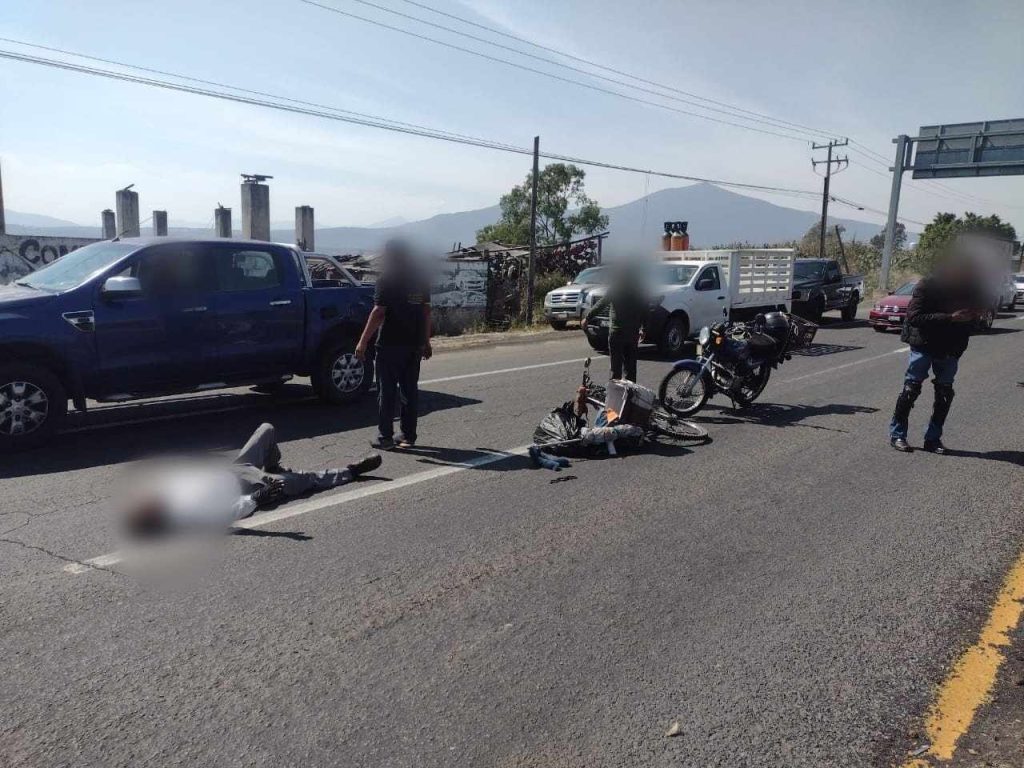 Se registra choque entre ciclista y motociclista al poniente de Morelia; hay 3 heridos 1 d494ba3c ad78 4df9 a6d1 70d5423e9e1a