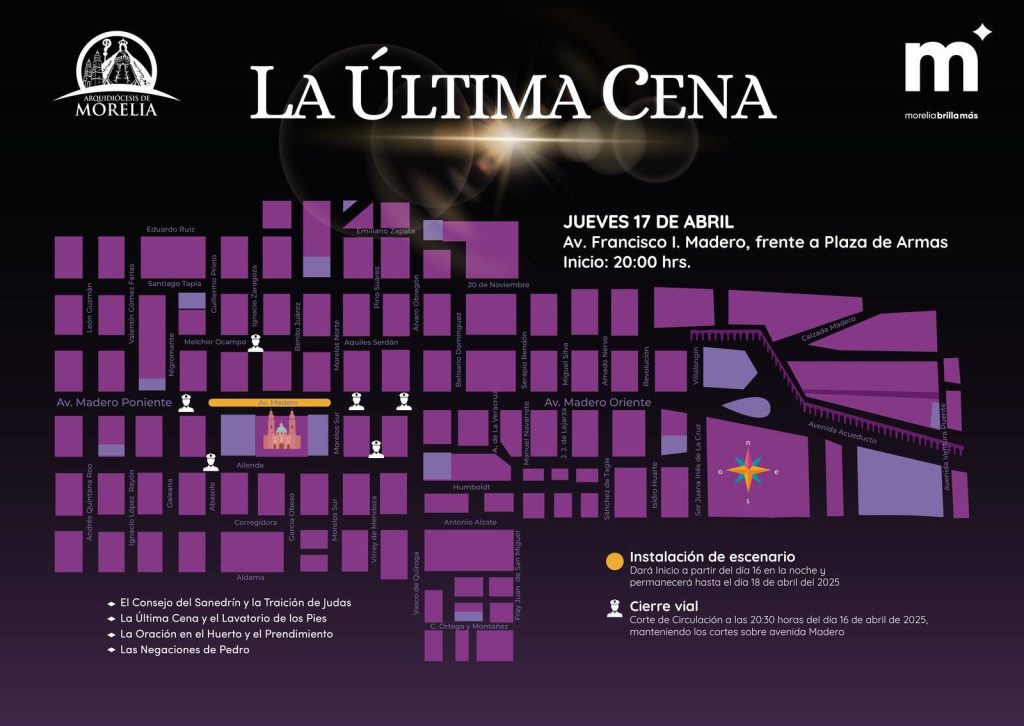 Listo, operativo vial por actividades de Semana Santa, en el Centro de Morelia 1 6935cabb 9741 45f6 97e1 4cbd92ee8f53