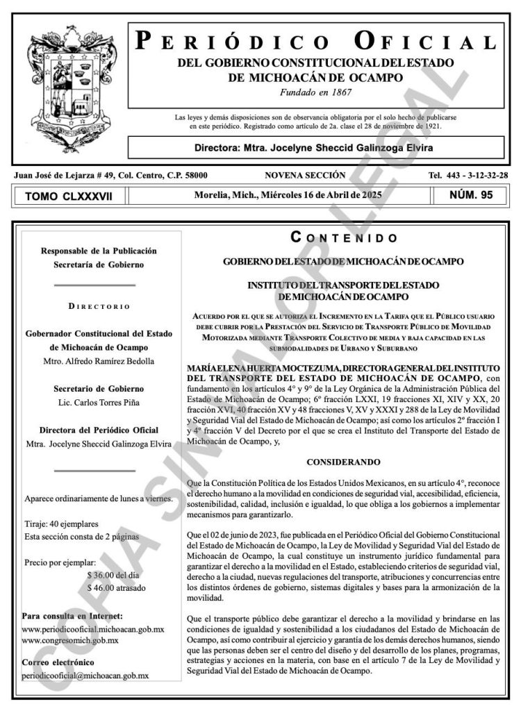 Tarifa de transporte público aumentará un peso: ITransporte 1 8ceb3d49 75dc 401a b88f bb2444d8f4a9