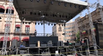 Listo, escenario para gran concierto gratuito por 484 Aniversario de Morelia